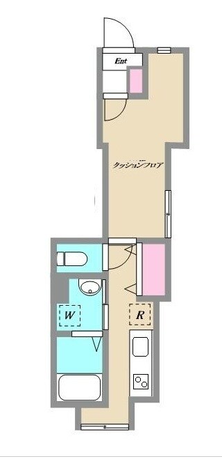 早稲田駅 徒歩8分 1階の物件間取画像