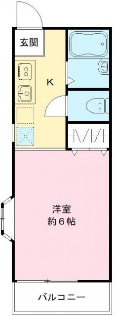 上北沢駅 徒歩4分 2階の物件間取画像