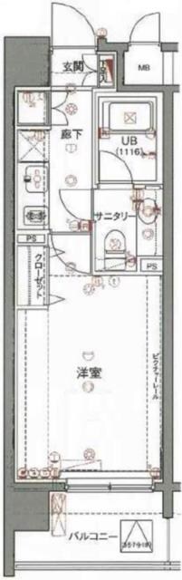 アクロス新宿の物件間取画像