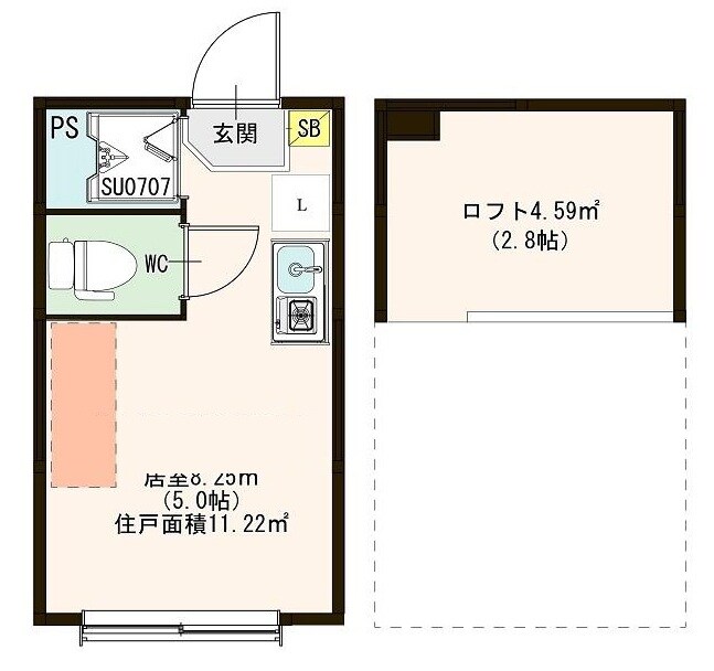 東十条駅 徒歩9分 1階の物件間取画像