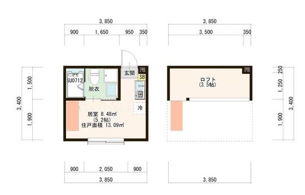 上中里駅 徒歩12分 1階の物件間取画像