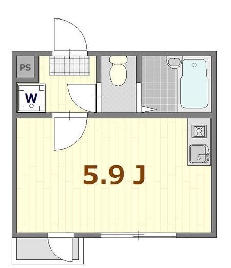 扇大橋駅 徒歩6分 2階の物件間取画像