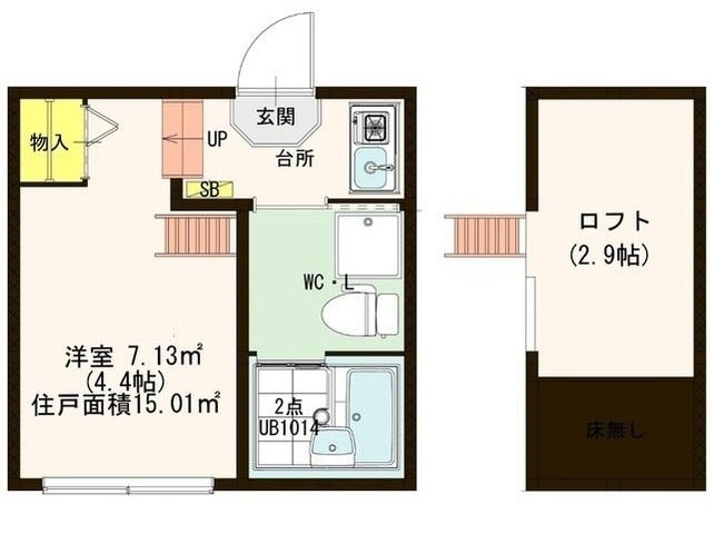 ハーモニーテラス亀有の物件間取画像