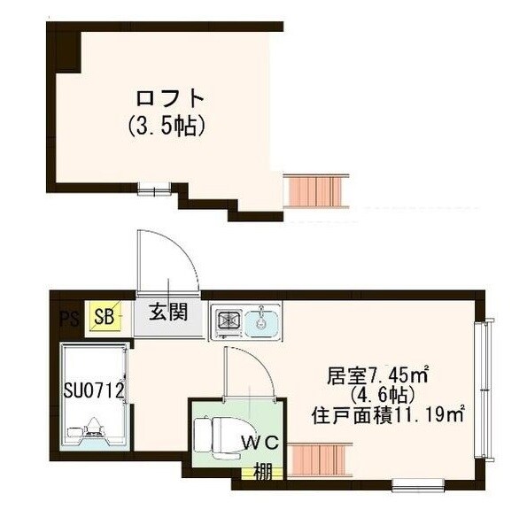 北池袋駅 徒歩5分 1階の物件間取画像