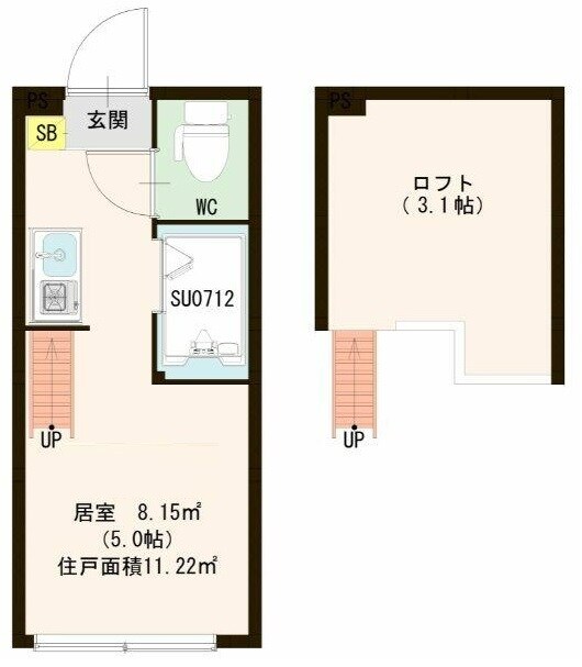 駒込駅 徒歩9分 2階の物件間取画像