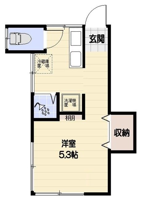 小岩駅 徒歩22分 2階の物件間取画像