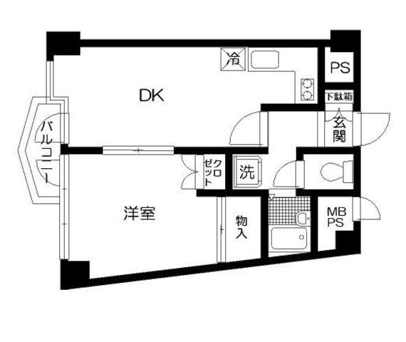 京成立石駅 徒歩9分 7階の物件間取画像