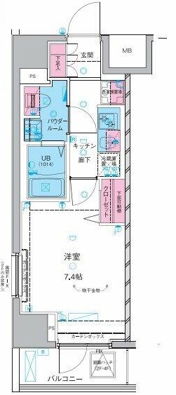 鶯谷駅 徒歩6分 4階の物件間取画像