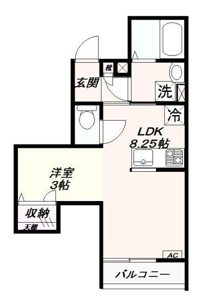 和光市駅 徒歩16分 3階の物件間取画像