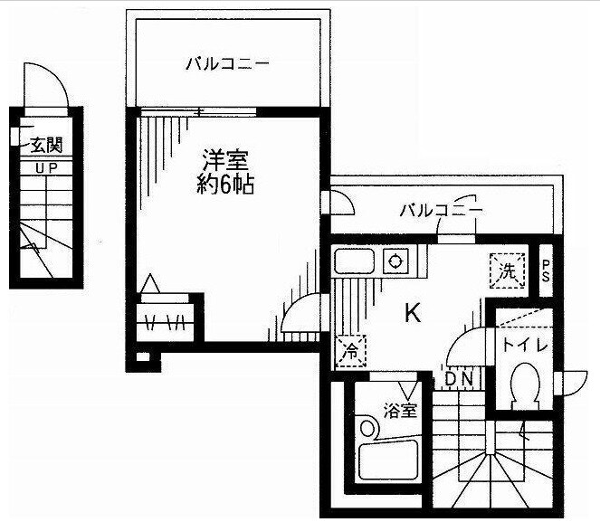 大山駅 徒歩4分 2階の物件間取画像