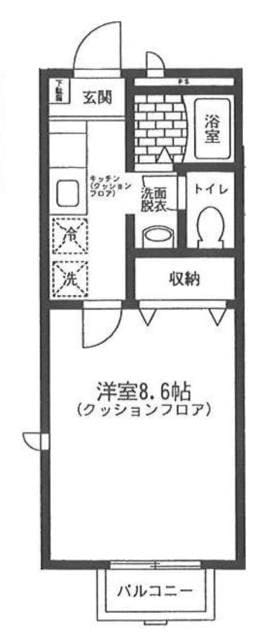 武蔵関駅 徒歩10分 1階の物件間取画像