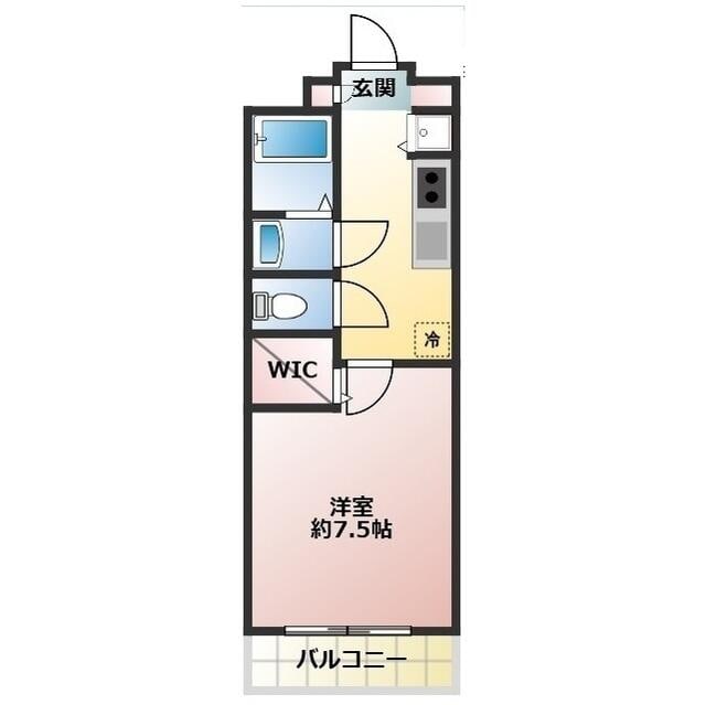 鶴瀬駅 徒歩12分 3階の物件間取画像