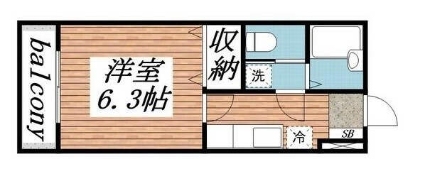 市川駅 徒歩15分 2階の物件間取画像