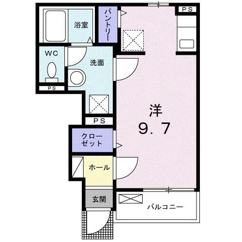 見沼代親水公園駅 徒歩6分 1階の物件間取画像