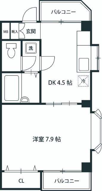 綾瀬駅 徒歩6分 3階の物件間取画像