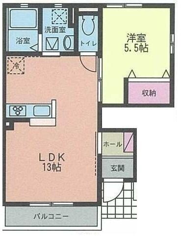 ウィンディアＡの物件間取画像