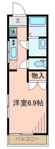 赤土小学校前駅 徒歩1分 3階の物件間取画像