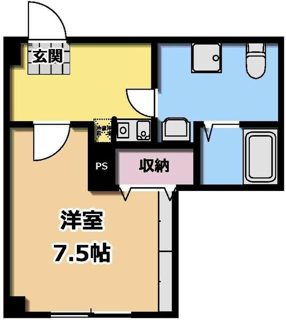 蕨駅 徒歩9分 1階の物件間取画像