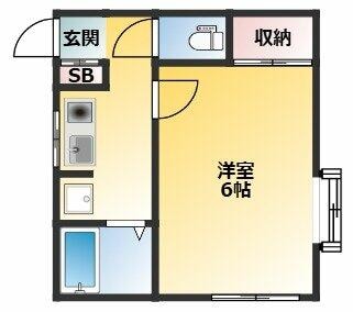 東高円寺駅 徒歩6分 1階の物件間取画像