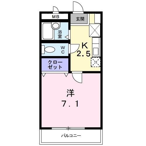 妙典駅 徒歩10分 2階の物件間取画像