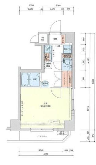 新御徒町駅 徒歩6分 6階の物件間取画像