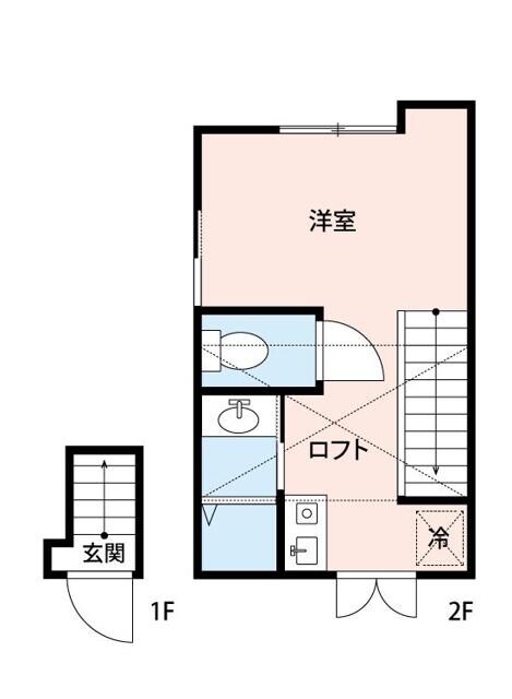 新江古田駅 徒歩8分 2階の物件間取画像