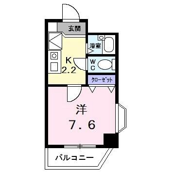 下総中山駅 徒歩3分 3階の物件間取画像