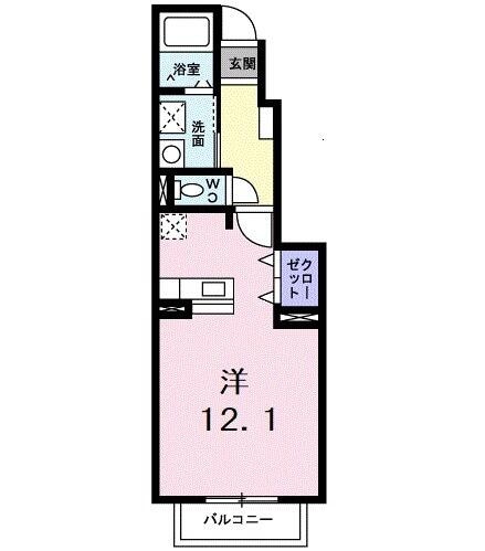 所沢駅 徒歩10分 1階の物件間取画像