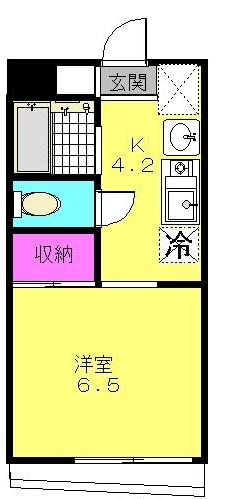 平和台駅 徒歩5分 3階の物件間取画像