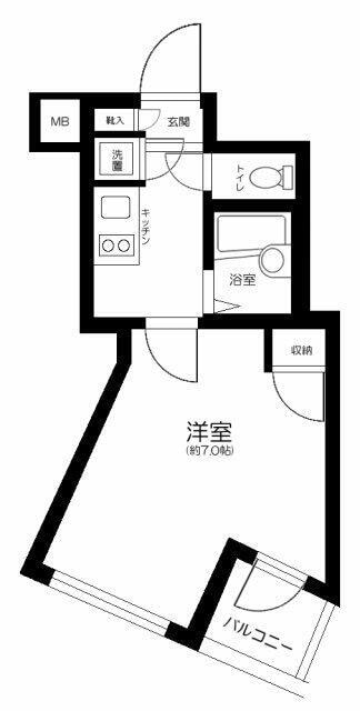 練馬春日町駅 徒歩7分 1階の物件間取画像