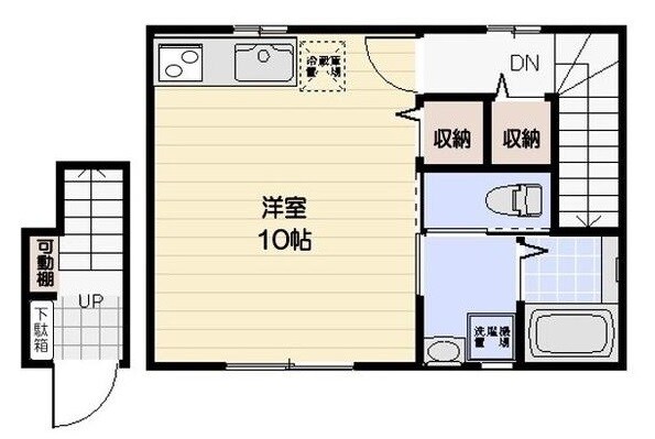 三ノ輪駅 徒歩3分 2階の物件間取画像