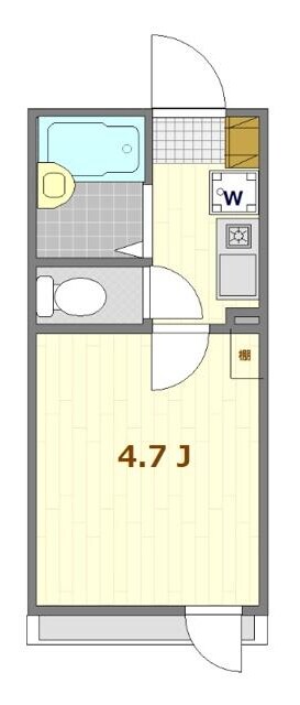 扇大橋駅 徒歩11分 2階の物件間取画像