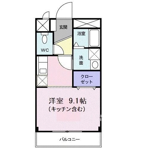 加茂宮駅 徒歩10分 2階の物件間取画像