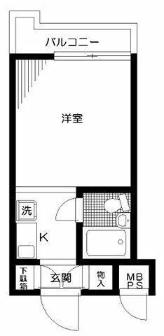 西台駅 徒歩3分 4階の物件間取画像