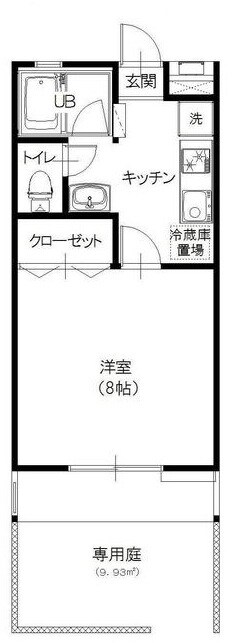 フラワーハイツの物件間取画像