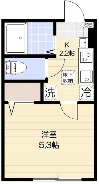 谷在家駅 徒歩7分 1階の物件間取画像