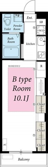 高野駅 徒歩16分 2階の物件間取画像