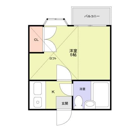 北見ハイツの物件間取画像