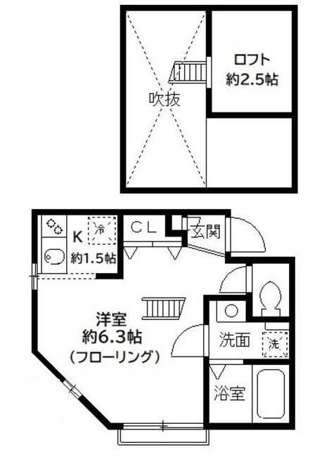 赤羽駅 徒歩7分 2階の物件間取画像