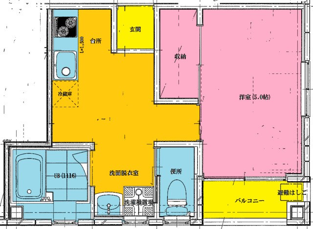 南千住駅 徒歩16分 2階の物件間取画像