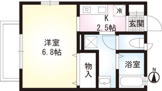 ピースドミトリーの物件間取画像