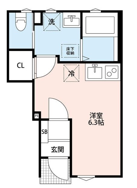 上福岡駅 徒歩13分 1階の物件間取画像
