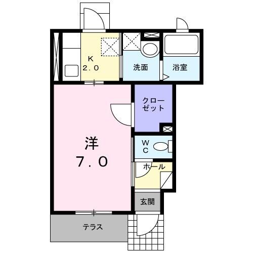 上石神井駅 徒歩19分 1階の物件間取画像