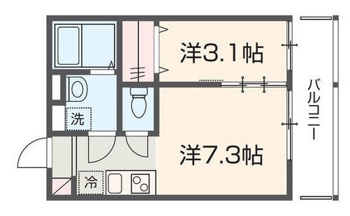 所沢駅 徒歩13分 1階の物件間取画像