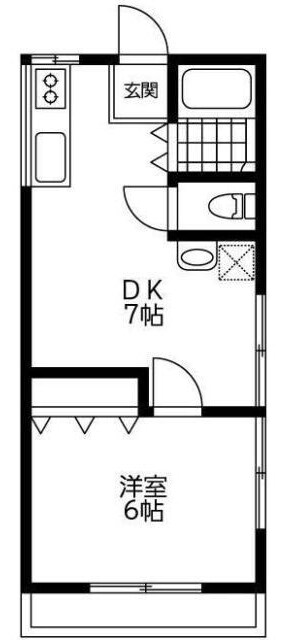 南行徳駅 徒歩5分 1階の物件間取画像