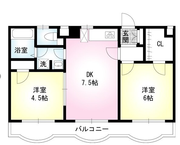 浦安駅 徒歩18分 1階の物件間取画像