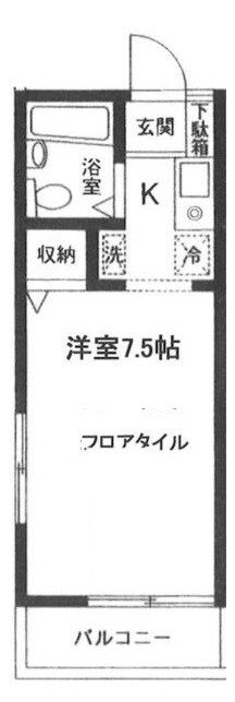 サニーハウスの物件間取画像