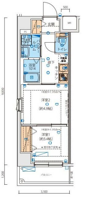 西川口駅 徒歩5分 2階の物件間取画像