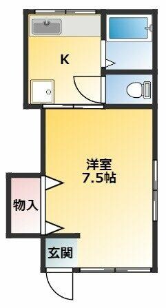 コーポドリームの物件間取画像