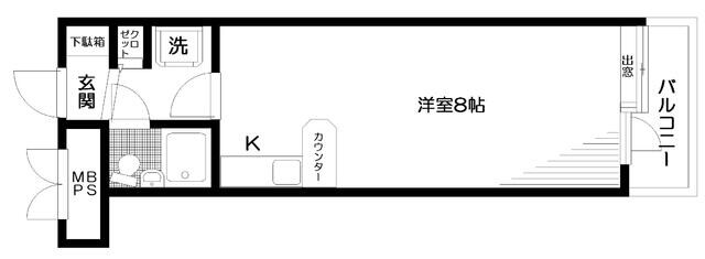 新井薬師前駅 徒歩7分 2階の物件間取画像